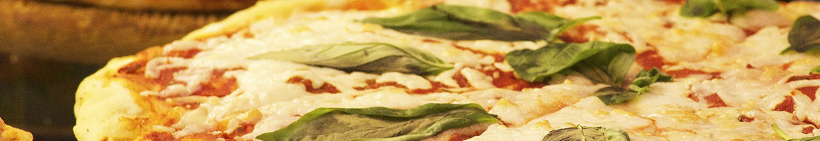 Eating Italian Pizza at Ernesto's Pizza Cucina restaurant in White Plains, NY.